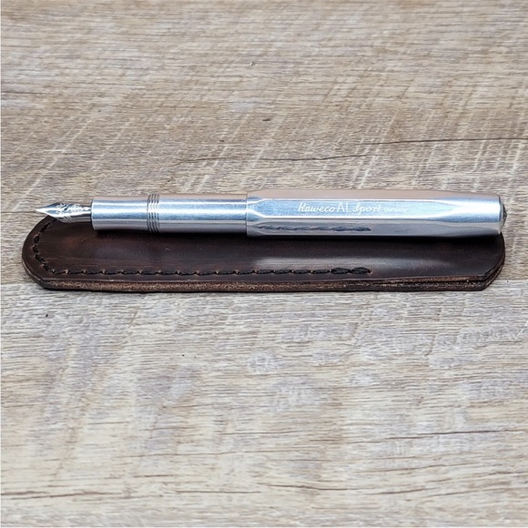 Handcrafted Horween Chromexcel Leather Case for Kaweco SPORT AL Pen *NO PEN - Picture 9 of 12